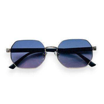 Сонцезахисні прямокутні окуляри з лінзами polarized сріблясті R.P5825 фото
