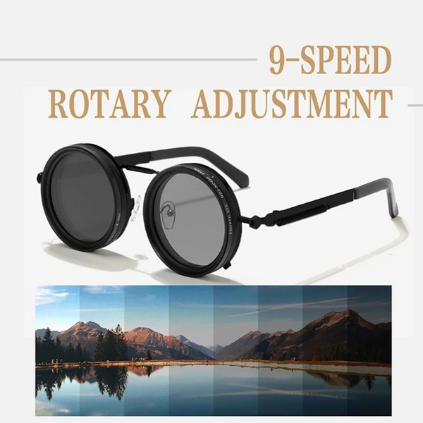 STEEL IRIS фотохромні окуляри з регульованим затемненням лінз, чорні R.MX2231.C1 фото