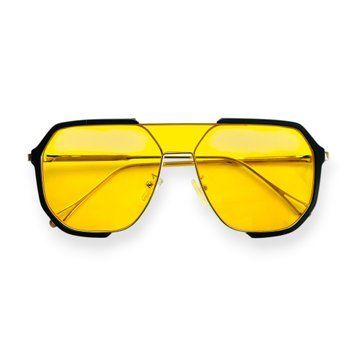 Женские солнцезащитные очки золотистые бежевые R.31758С1 фото