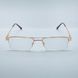 Окуляри для читання і компʼютеру фотохромні OptiFlex С2 +3.5 золотисті Е.T5803.С2+3.5 фото 4
