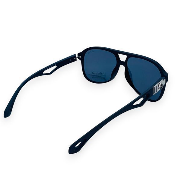 Сонцезахисні окуляри авиаторы Polarized черные Е.87001.C1 фото