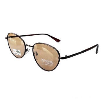 Женские солнцезащитные очки хамелеон овальные, латунь polarized J.08953.С2 фото