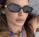 Жіночі сонцезахисні окуляри прямокутні чорні E.6001.C1 фото 4