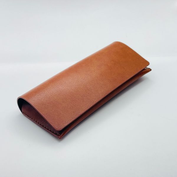 Футляр коричневый с экокожи на магните 17см R.325.С2 фото