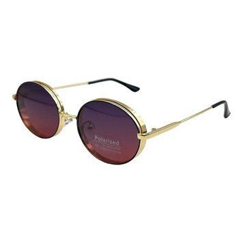 Солнцезащитные женские очки polarized овальные черные J.08932.С5 фото