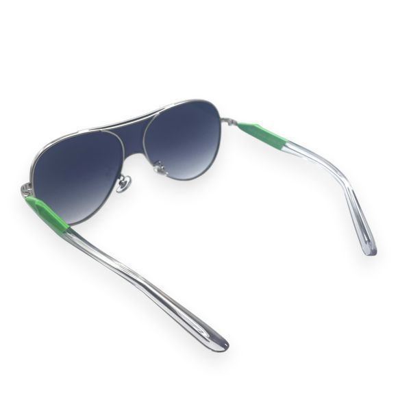 Солнцезащитные женские очки-маска polarized серебристые 2.31714 фото