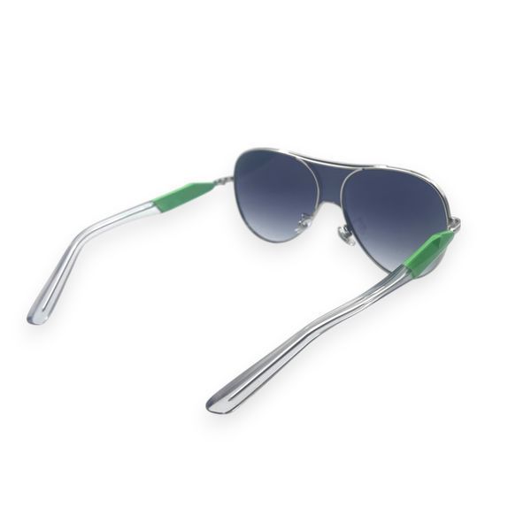 Солнцезащитные женские очки-маска polarized серебристые 2.31714 фото